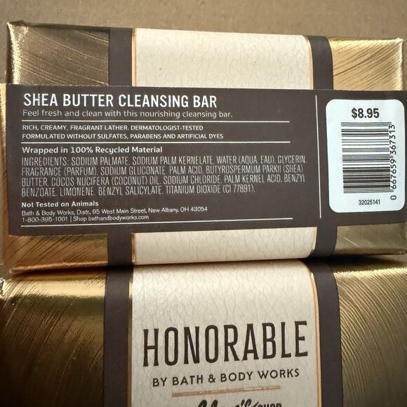 Honorable Bath & Body Works Mens Collection Bar Cleansing Soap 3 Bars New - Picture 3 of 3